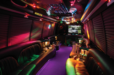 inside our party bus